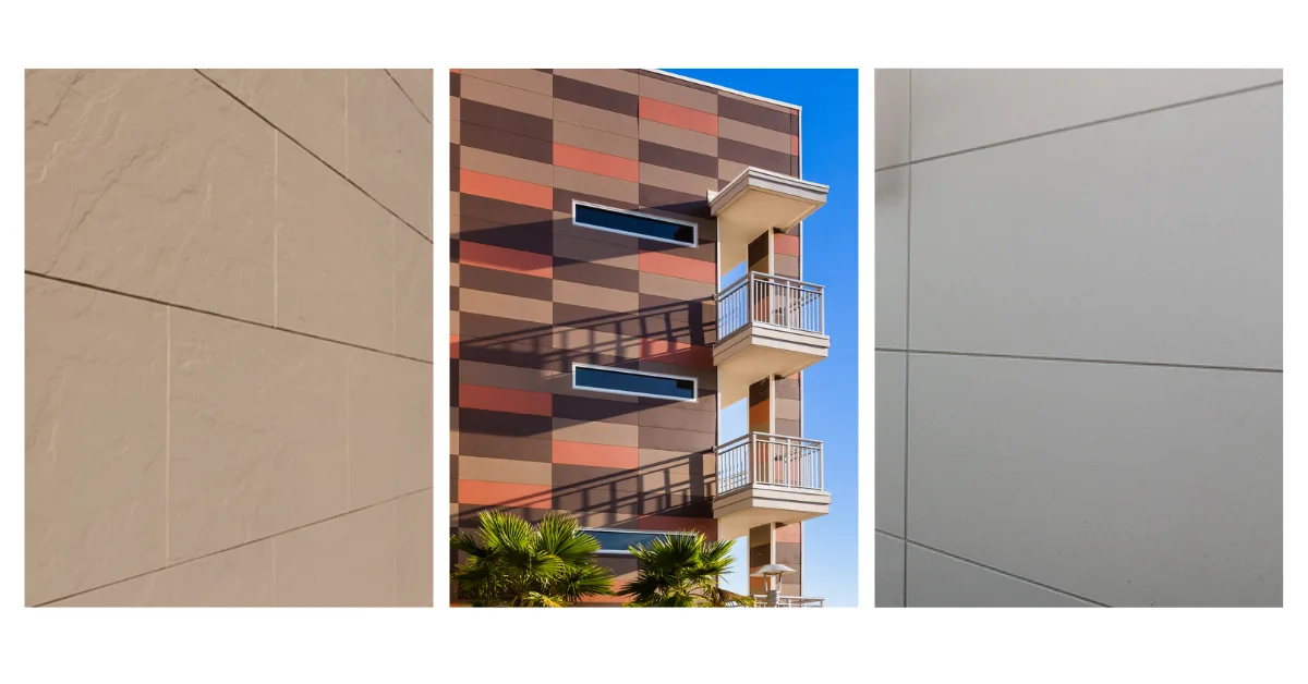 Panneaux de revêtement Nichiha d'un immeuble avec des appartements