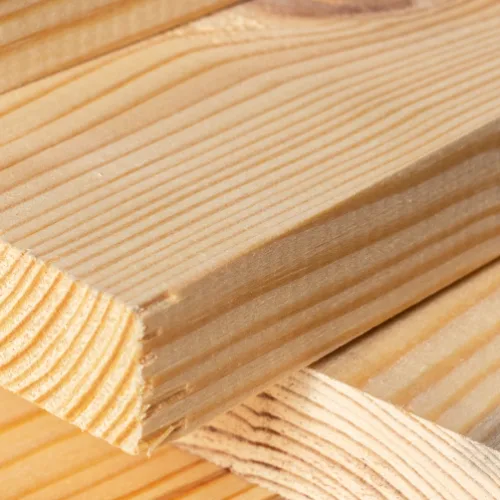 Close up on naturel wood lumbers.