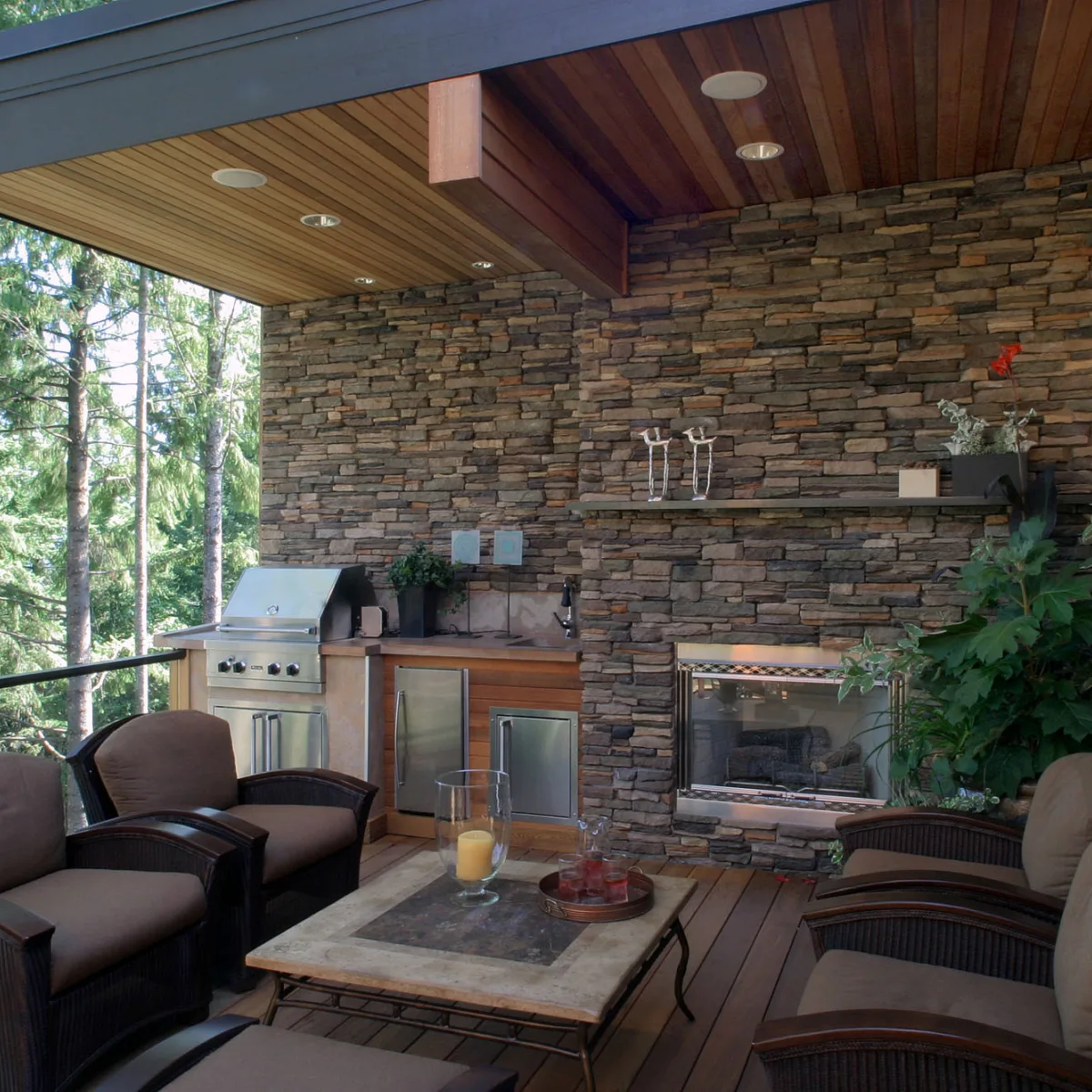 Cedar Products decking and railing, siding and trims, verranda