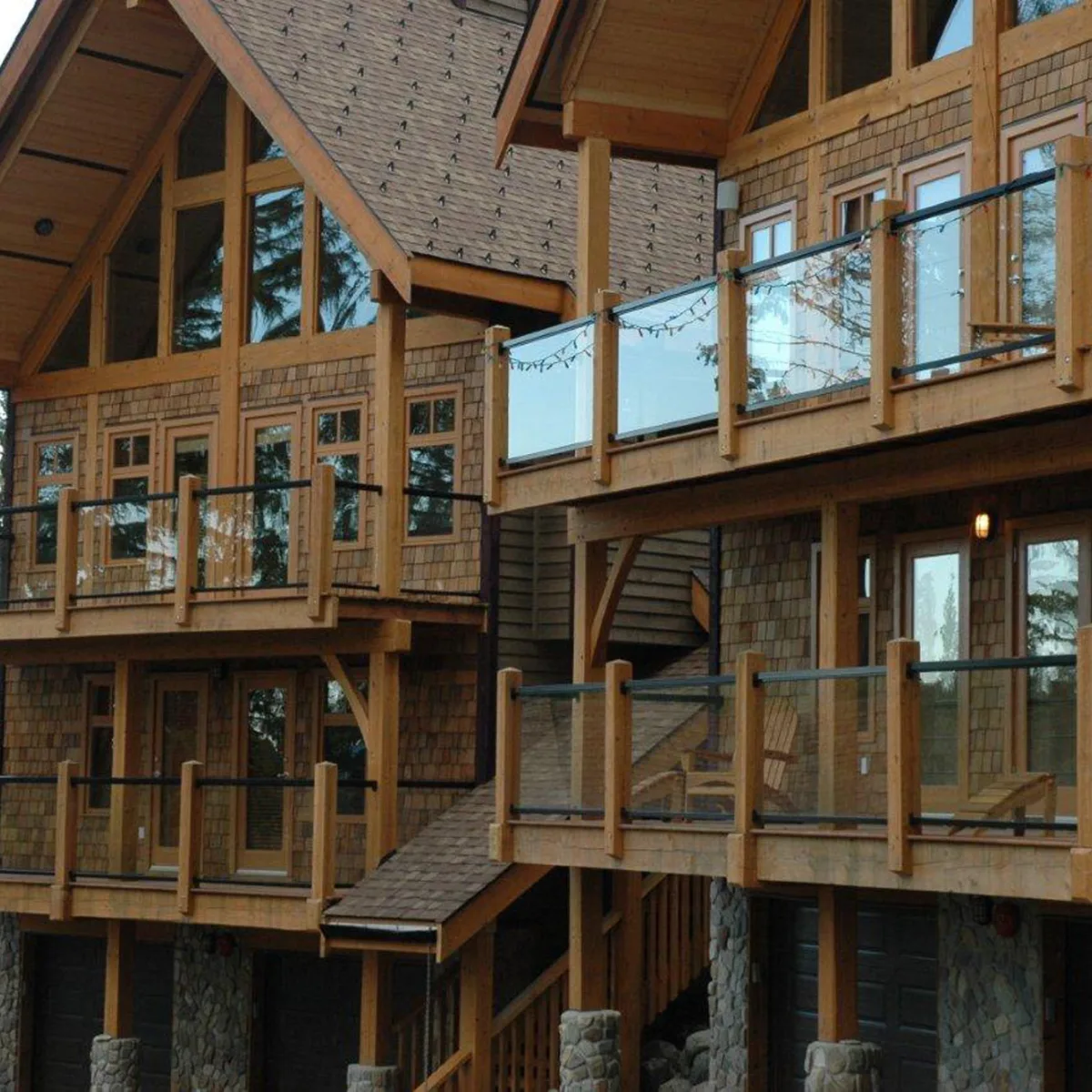 Century Aluminum Railings on a wood house