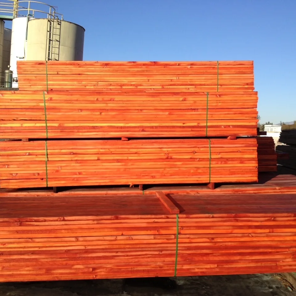 D-blaze fire-retardant treated wood pile