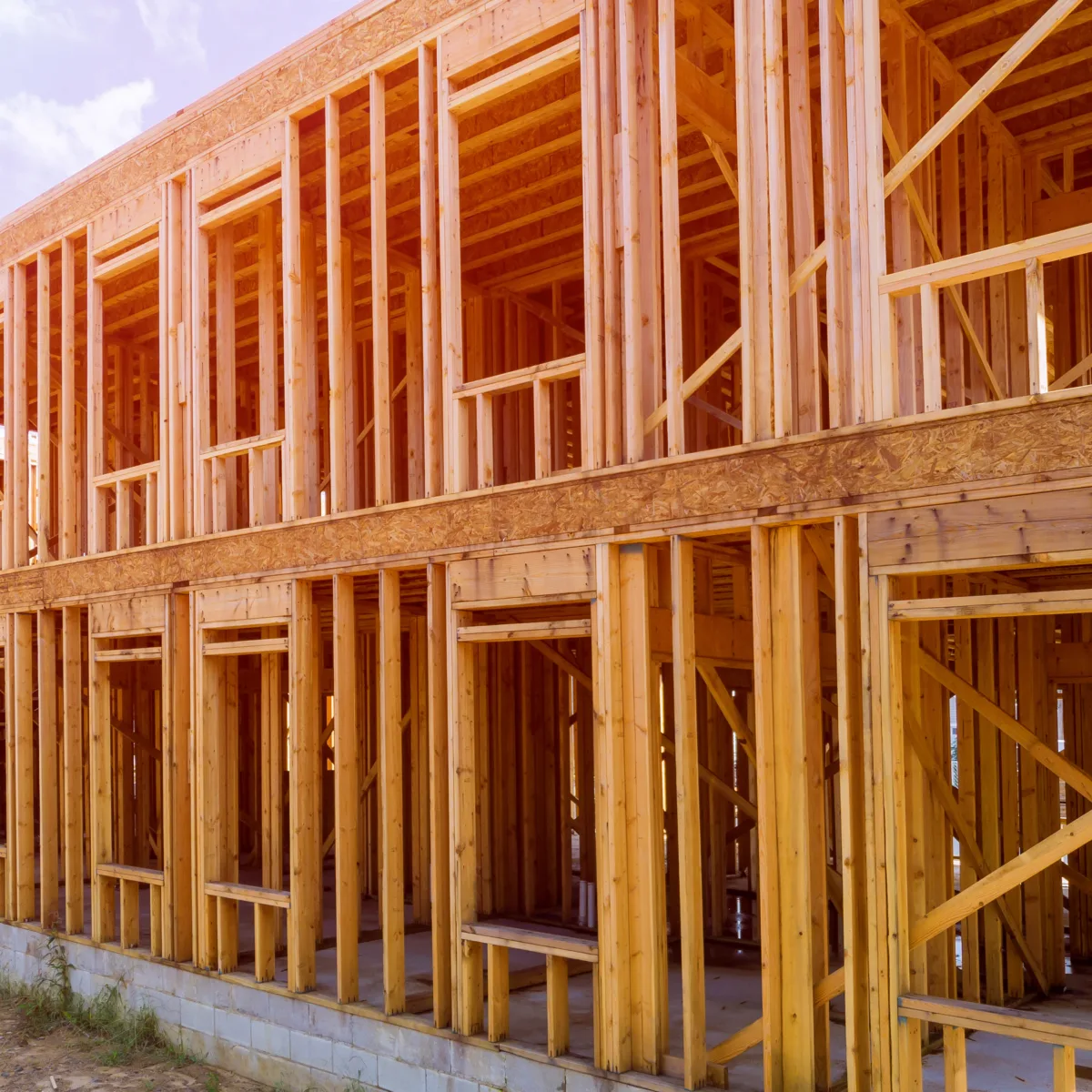 D-blaze fire-retardant treated wood structure