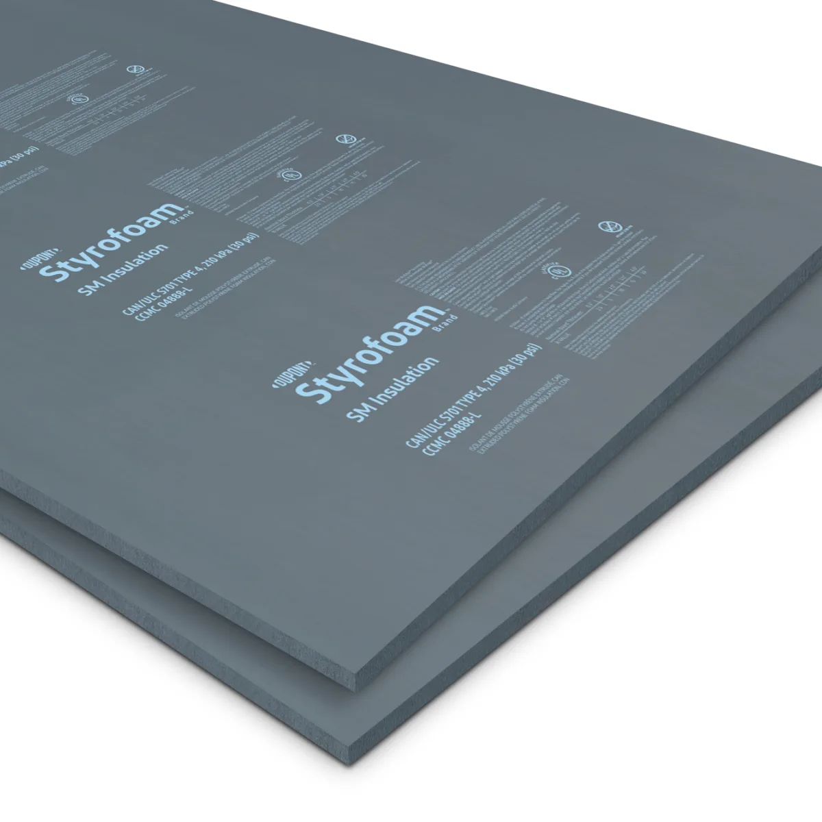 DuPont Styrofoam™ Brand XPS Insulation SM CA 122x244 Stack