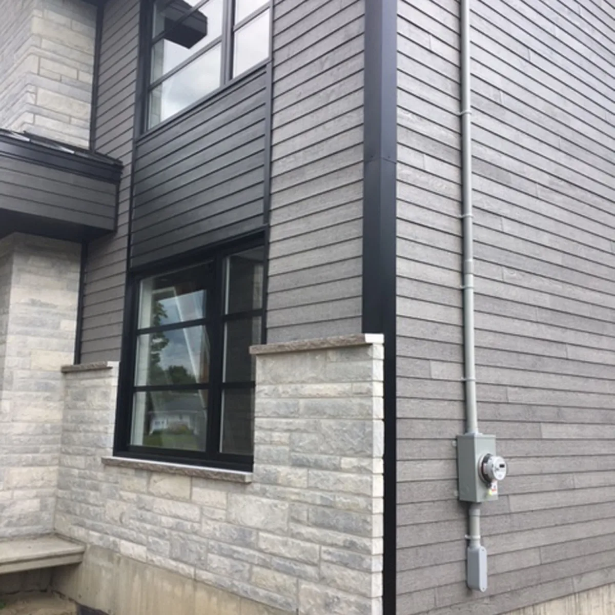 Expression - Revêtement préfini en fibrociment James Hardie - Maison - Gris