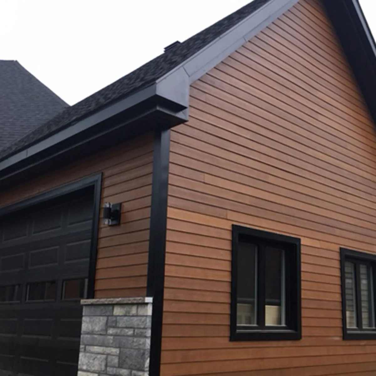 Expression - Revêtement préfini en fibrociment James Hardie - Maison - brown