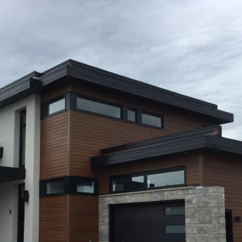 Expression - Two toned James Hardie Fiber Cement Siding - house - cedar 4