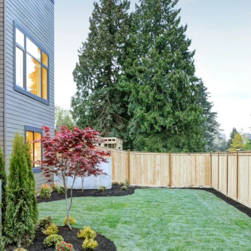 Fencing Backyard treated wood House