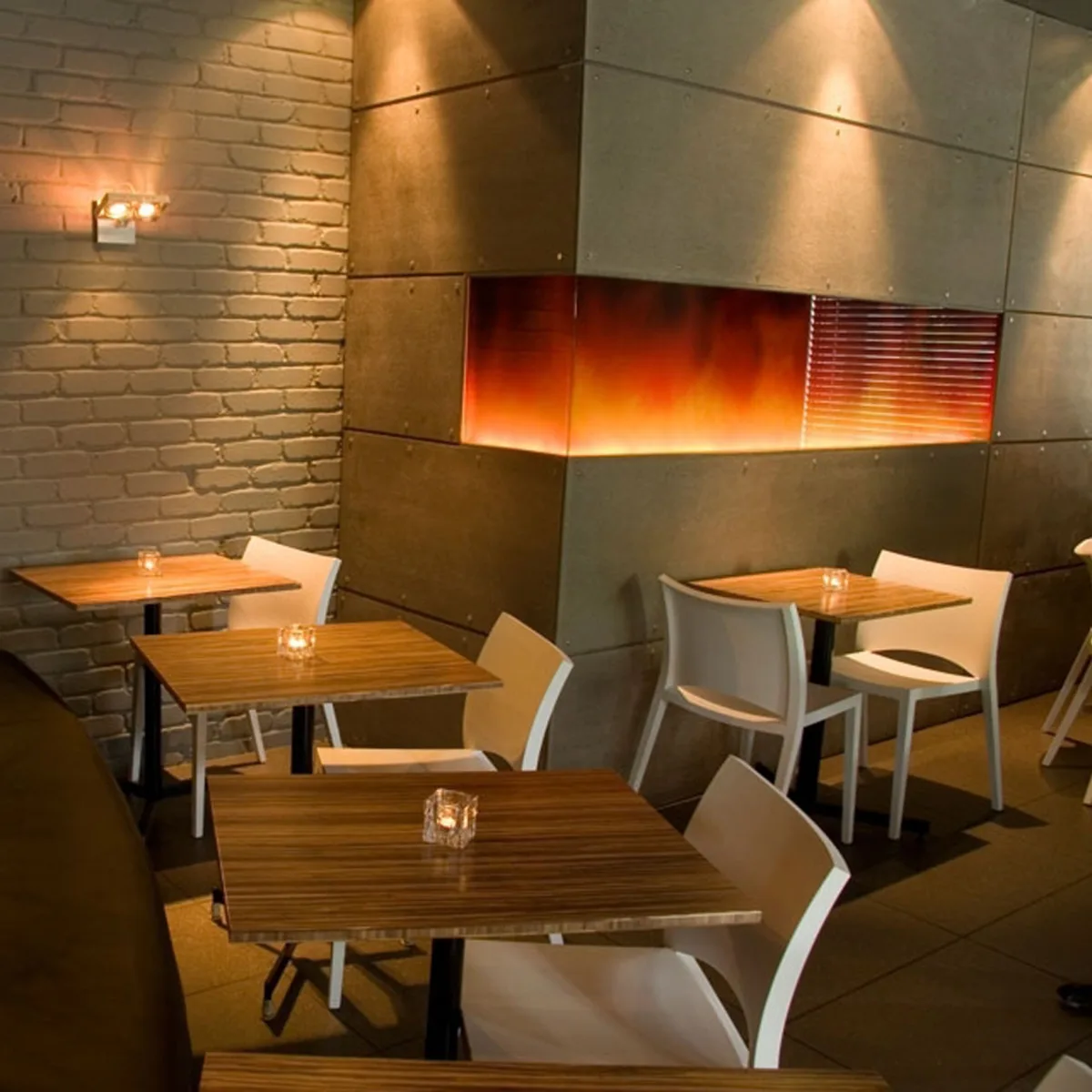 Finex Multipurpose Fiber Cement Panels gas fireplace