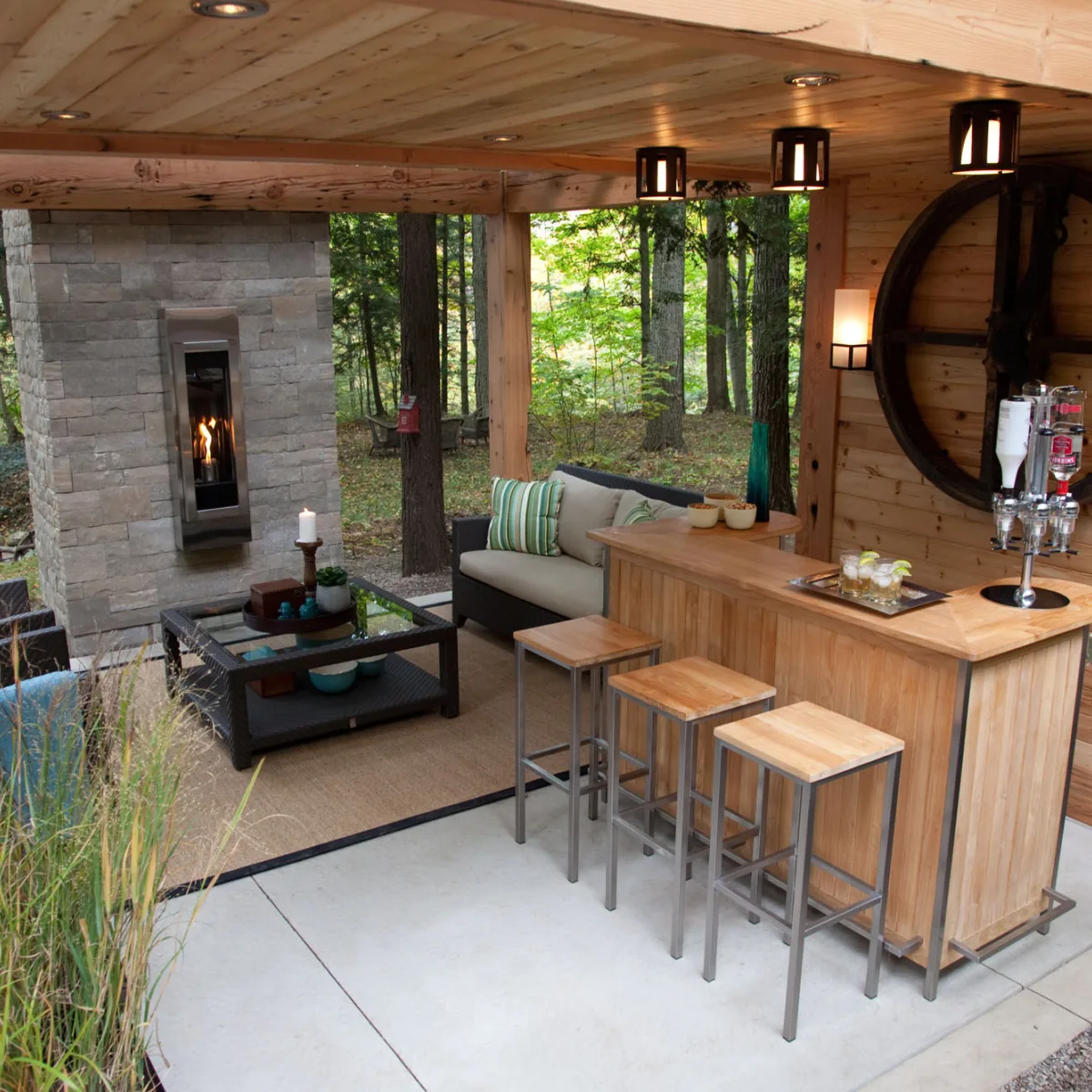 Fusion Stone Veneer Drystack interior kitchen