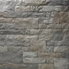 Fusion Stone Veneer Drystack swatch charcoal