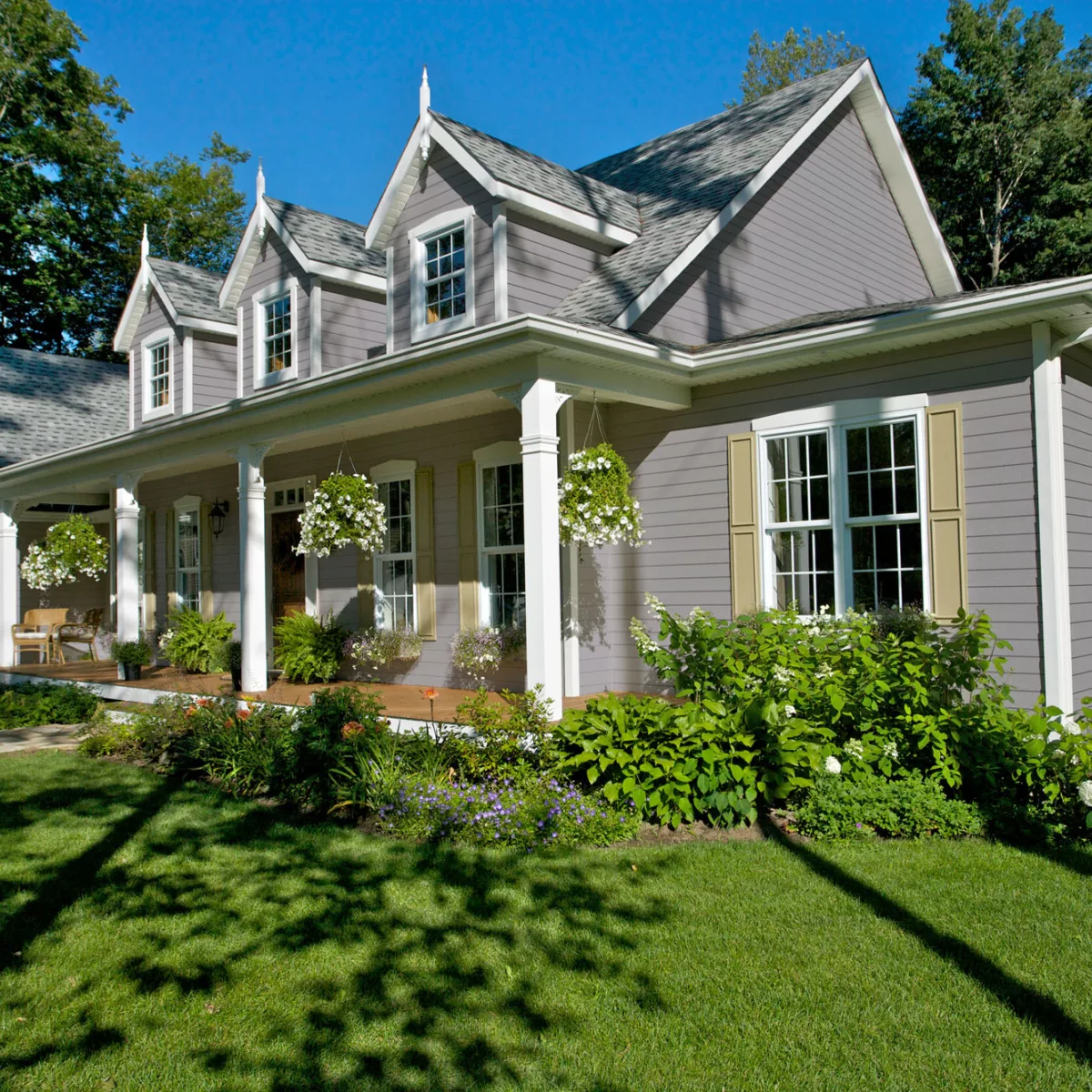 Maibec CanExel Engineered Siding - timberwolf house