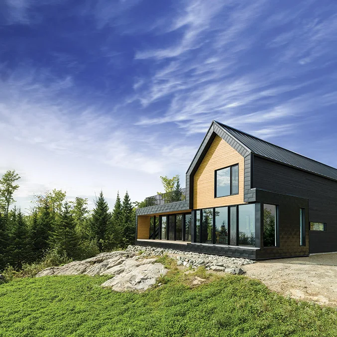 Maibec Genuine Wood Siding - Lambris de bois véritable - projet project