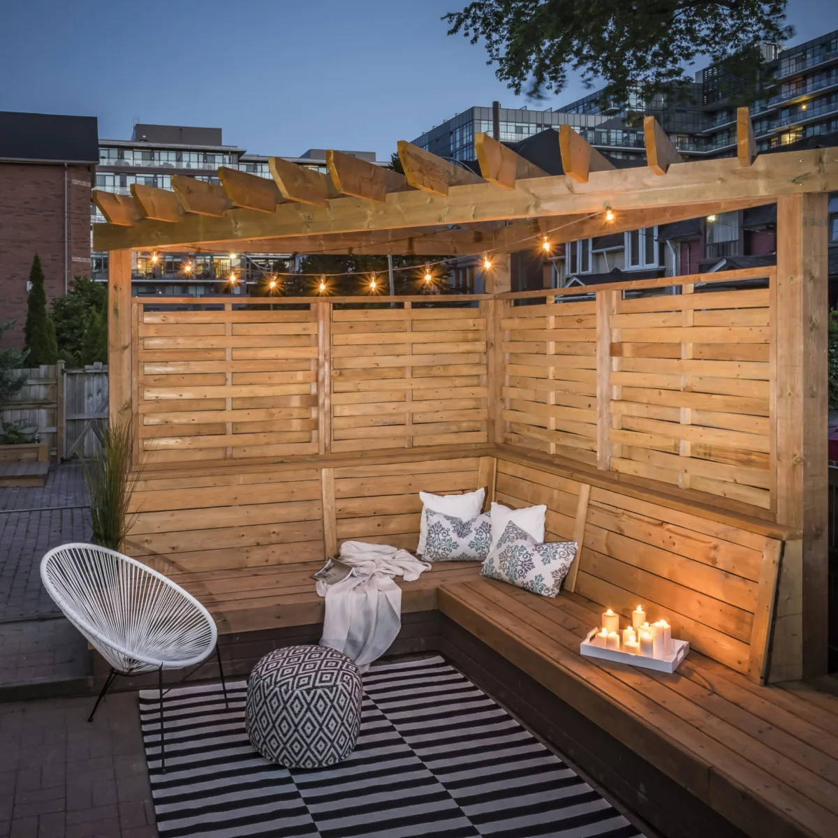 MicroPro Sienna - Bois traité - patio chaleureux