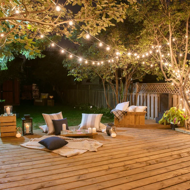 MicroPro Sienna - Bois traité - lumières de jardin
