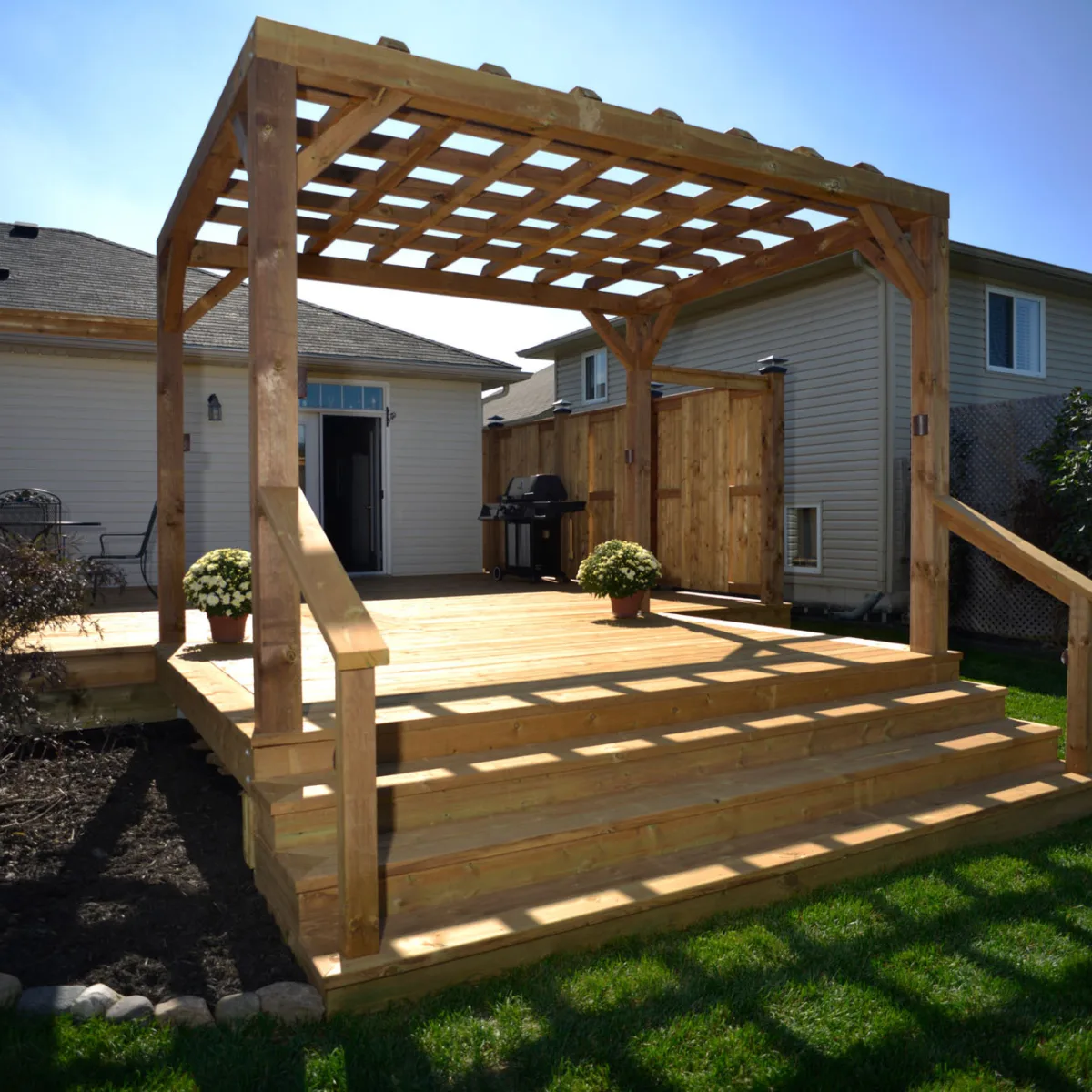 MicroPro Sienna - Bois traité - pergola