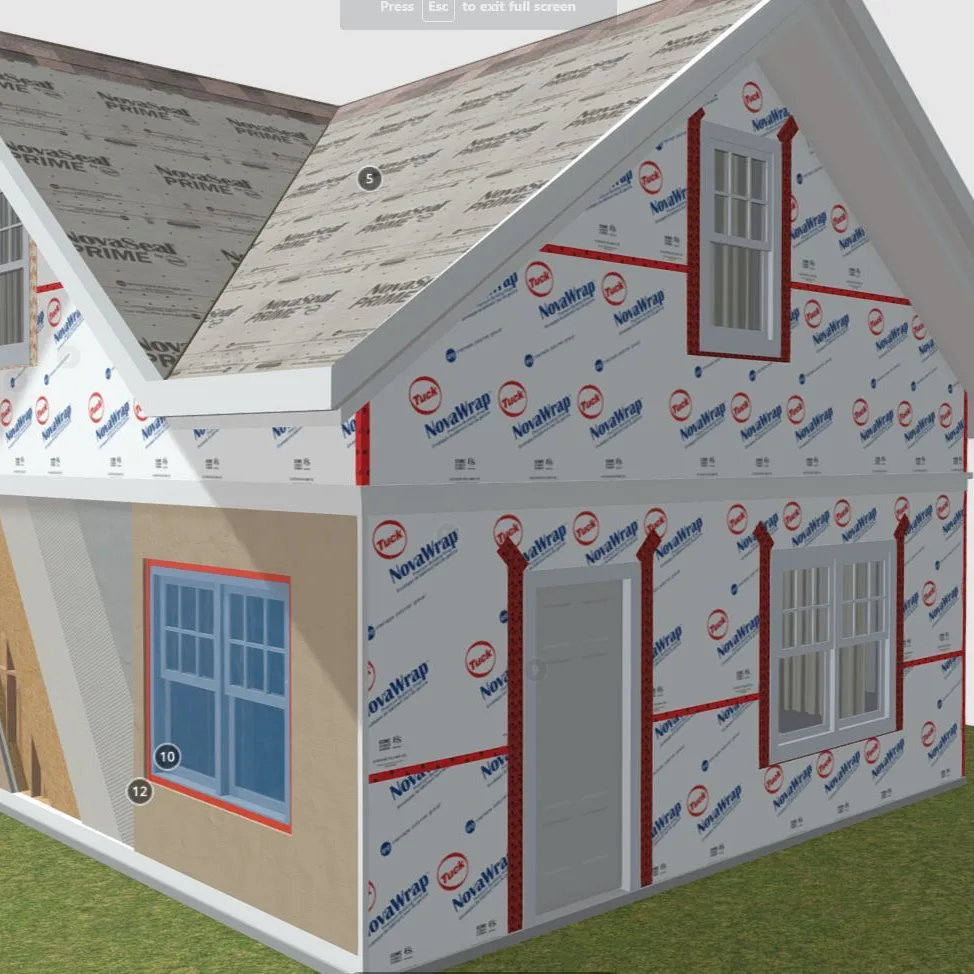 Tuck® NovaWrap™ Premium Building Wrap envelope