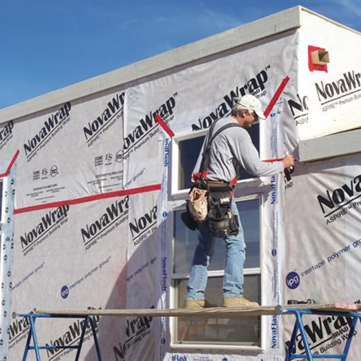 Tuck® NovaWrap™ Premium Building Wrap - installation