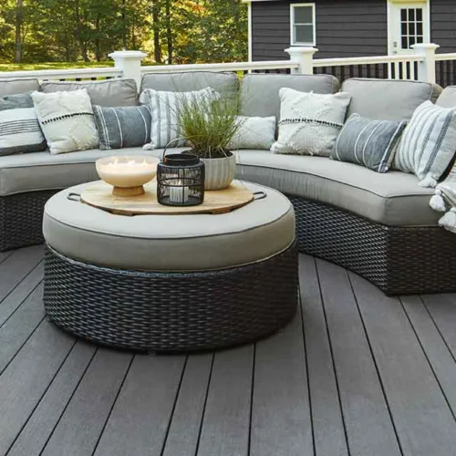 TimberTech Advanced PVC and Composite Decking and Railing backyard sundeck