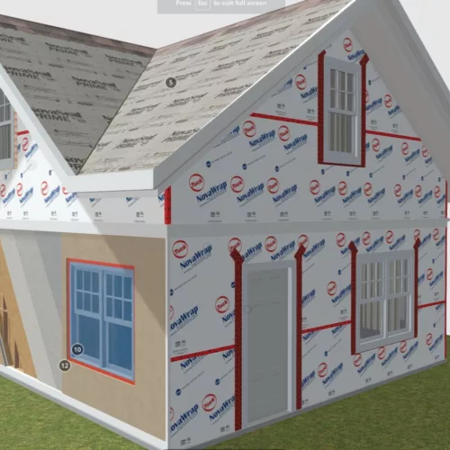 Système d'enveloppe de bâtiment Tuck