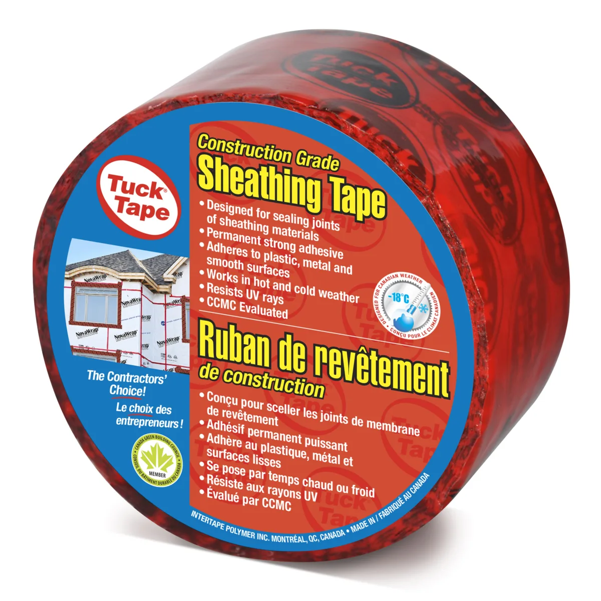 Tuck Tape Sheathing Tape red