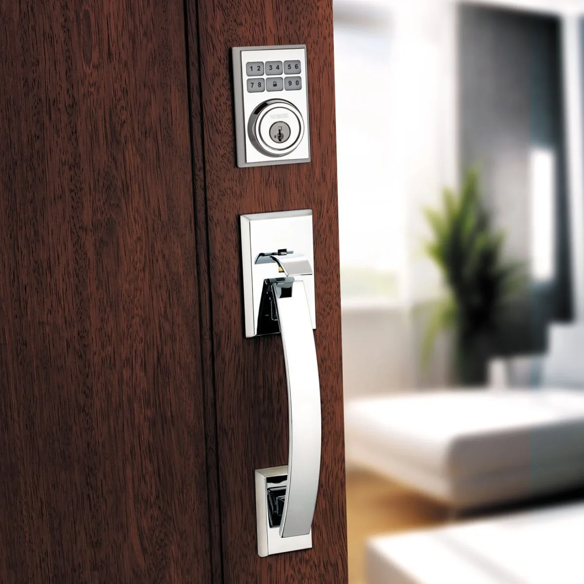 Weiser Serrure électronique SmartCode 10, métal, nickel satiné x tamaris